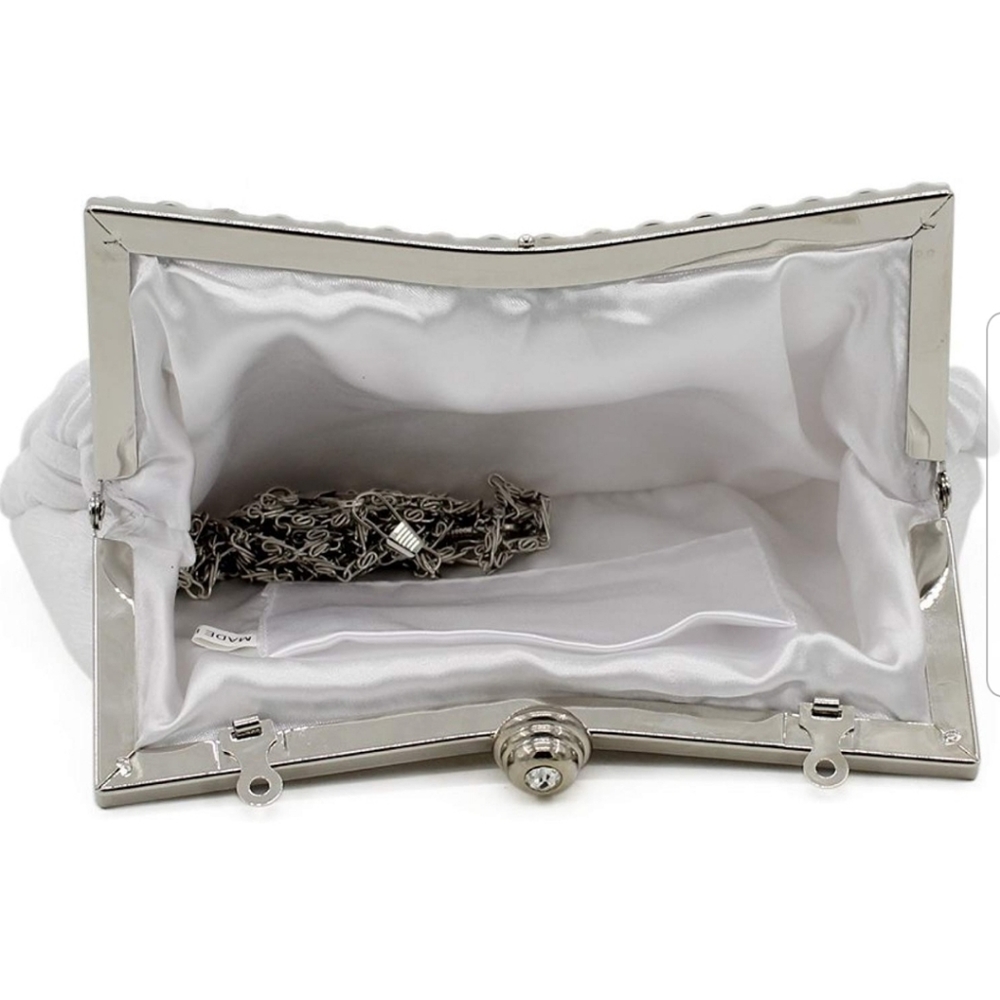 NEW! Bridal Wedding Clutch with braided design - Picture 2 of 6
